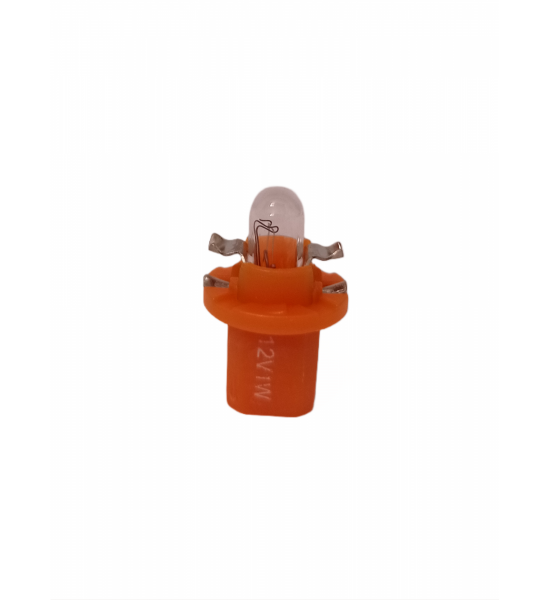 Bec Halogen Auto, T5, BX8.5D, 12v, 1w, portocaliu