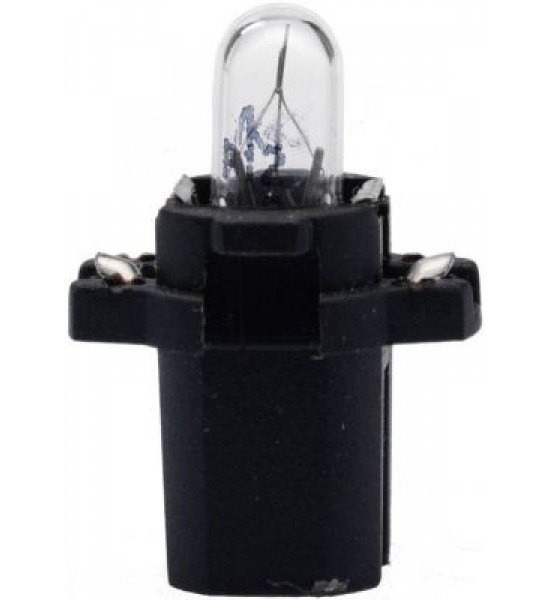 Bec Halogen Auto, T5, B8.5S, 12V, 1.2W, negru