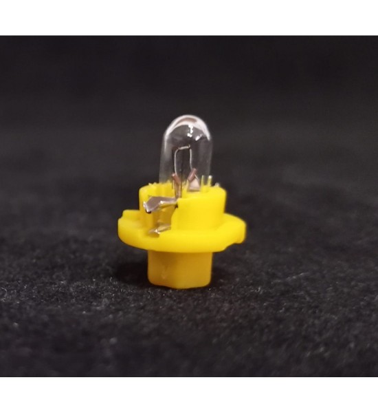 Bec Halogen Auto, T4.4, BX8.4D, 12V, 1.5W, GALBEN