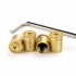 Set capacele valva auto, cilindrice, universale, anti furt, aurii