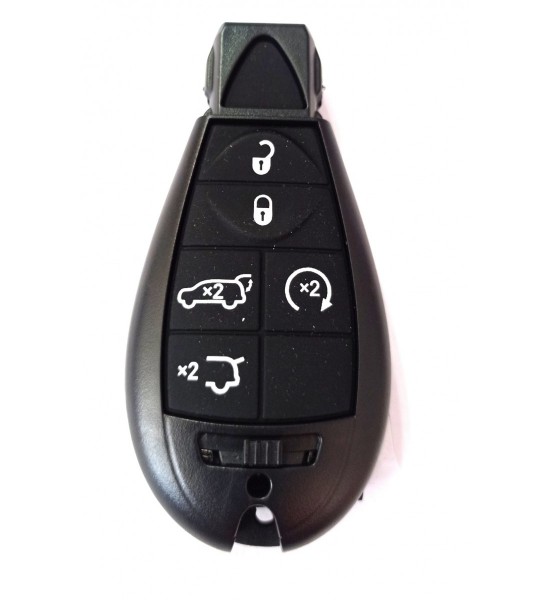 Carcasa cheie Chrysler 5 but +1 buton panica negru
