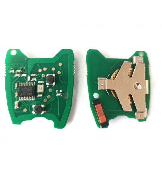 Placa electronica si cip, carcasa Citroen 307, 2 butoane