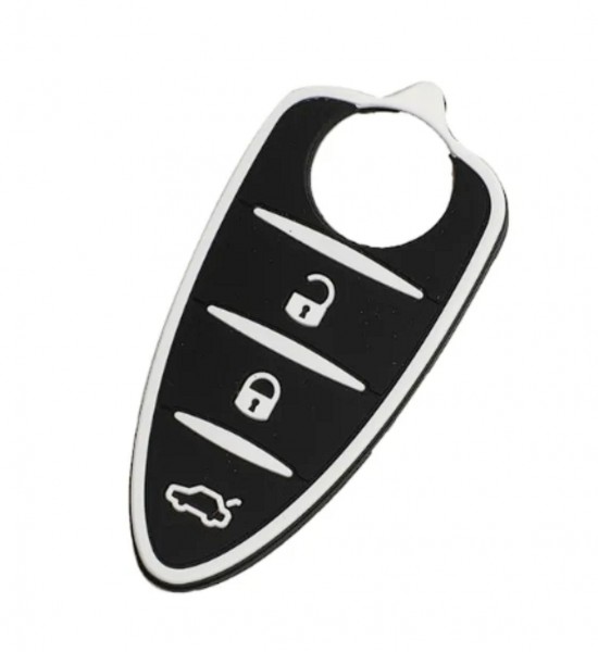Butoane cauciuc pt cheie Alfa Romeo negru+alb Butoane cauciuc pt cheie Alfa Romeo negru+alb
