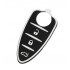 Butoane cauciuc pt cheie Alfa Romeo negru+alb