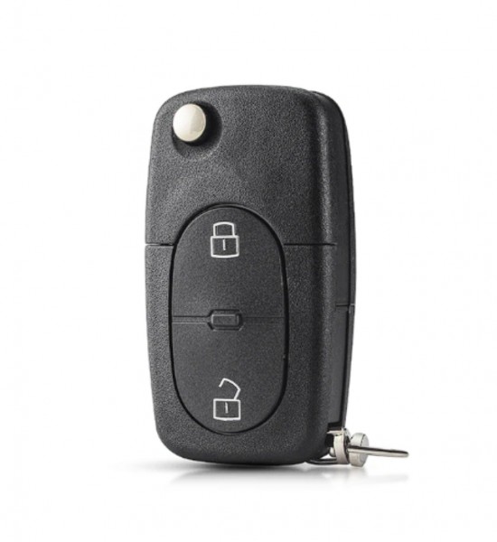 Carcasa cheie briceag, Audi, 2 butoane, locas baterie tip 2032
