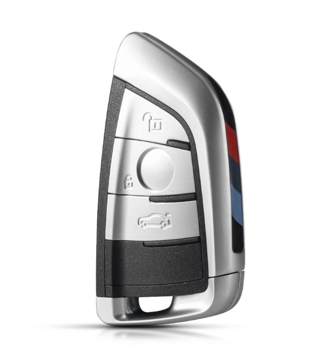 Cheie completa BMW Keyless-go, 3 but, 434 MHZ, model cromat