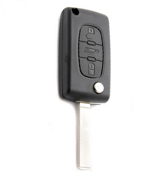 Carcasa Cheie Briceag Citroen, Peugeot, 3 but, fara locas pentru baterie Carcasa Cheie Briceag Citroen, Peugeot, 3 but, fara locas pentru baterie