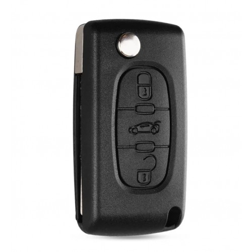 Carcasa cheie briceag Fiat, 3 butoane, fără locaș de baterie, lamelă VA2T