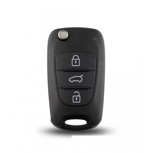 Carcasa cheie briceag ,after market,compatibila cu Hyundai, Kia, 3 but, cu lamela,fara logo