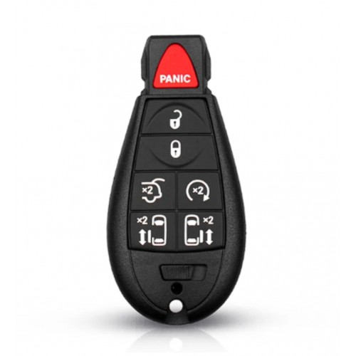 Carcasa cheie Chrysler 6 butoane +1 but de panica rosu
