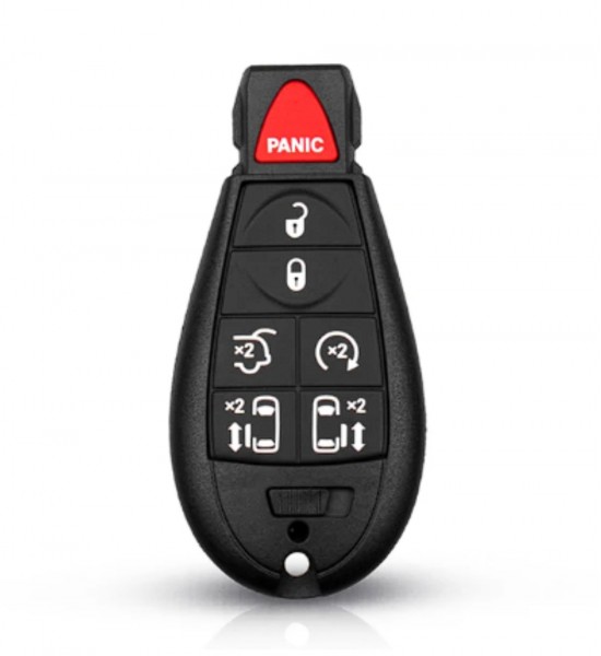 Carcasa cheie Chrysler 6 butoane +1 but de panica rosu Carcasa cheie Chrysler 6 butoane +1 but de panica rosu