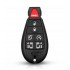 Carcasa cheie Chrysler 6 butoane +1 but de panica rosu