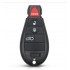 Carcasa cheie Smartkey Jeep 3 butoane + buton de panica rosu