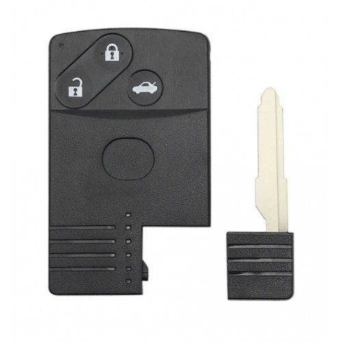 Carcasa cartela Mazda, 3 butoane, cu lamela