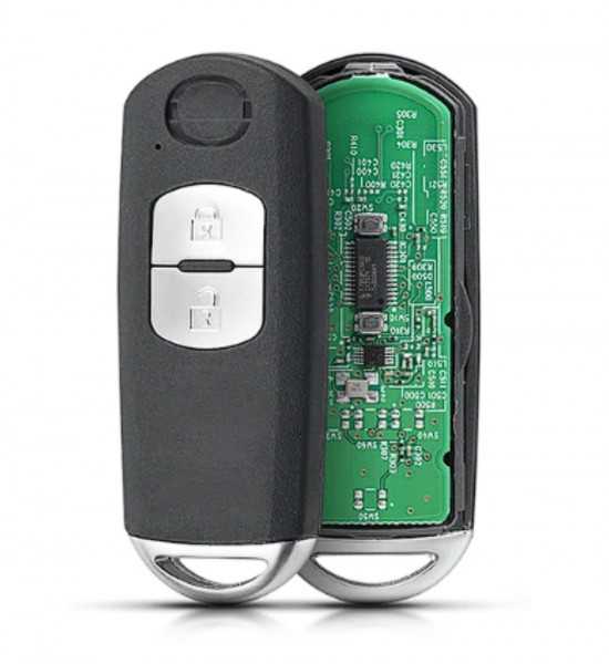 Cheie completa Mazda CX5, 2 but, 433 mhz, cu logo Cheie completa Mazda CX5, 2 but, 433 mhz, cu logo