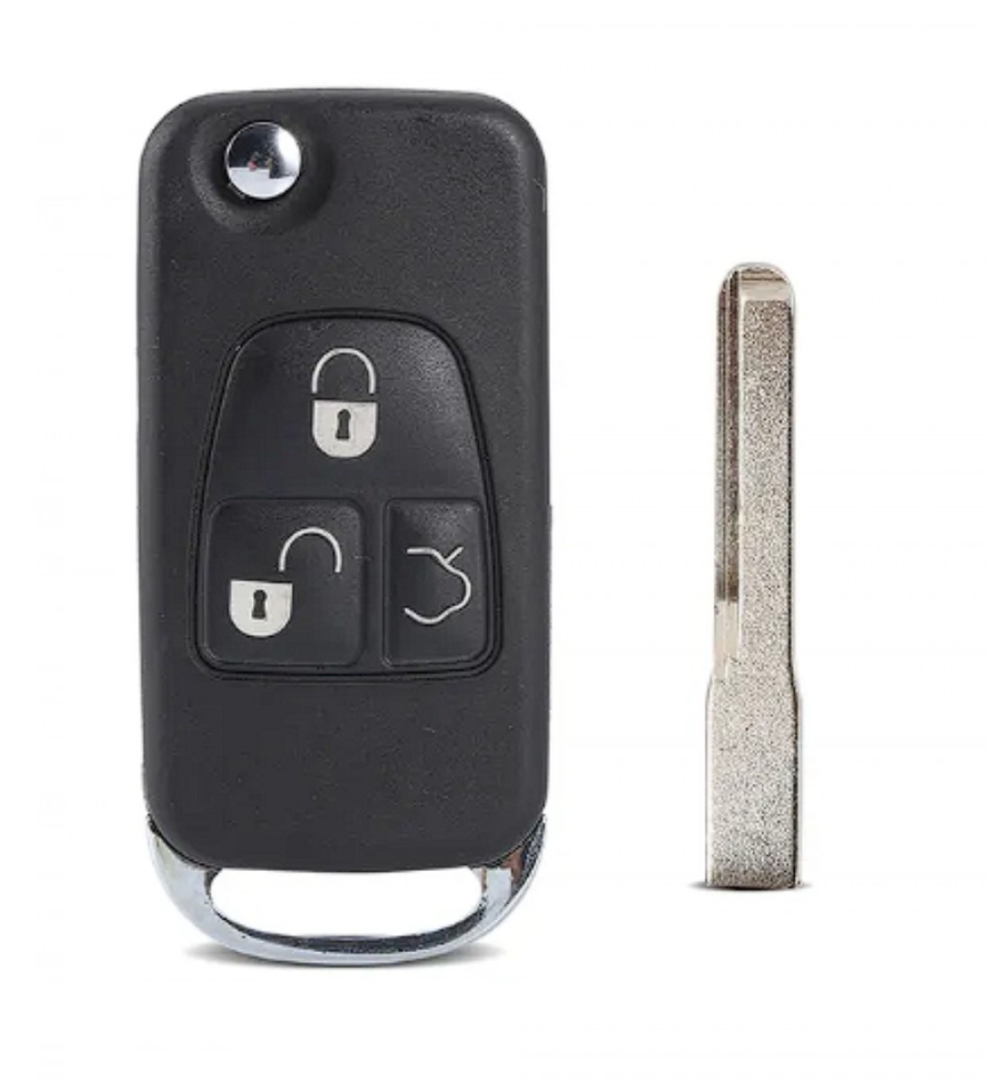Carcasa cheie, Mercedes, briceag, 3 butoane, lamelă HU 64 Carcasa cheie, Mercedes, briceag, 3 butoane, lamelă HU 64
