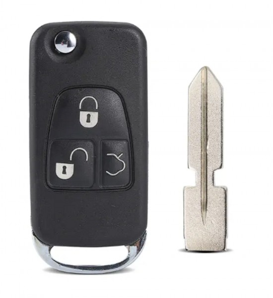 Carcasa Cheie Briceag, Mercedes Benz, 3 Butoane, Lamela HU 49 Carcasa Cheie Briceag, Mercedes Benz, 3 Butoane, Lamela HU 49