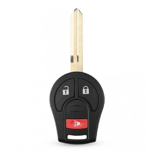 Carcasa cheie,after market ,compatibila cu  Nissan 2+1 buton panica,fara logo