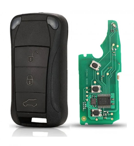 Cheie completa Porsche 3 but cu electronica si cip Cheie completa Porsche 3 but cu electronica si cip