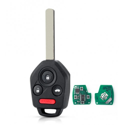 Cheie completa ,after market,compatibila cu Subaru, 3 + 1 butoane, lamela DAT17, 433.92 Mhz, cip 4D60,fara logo