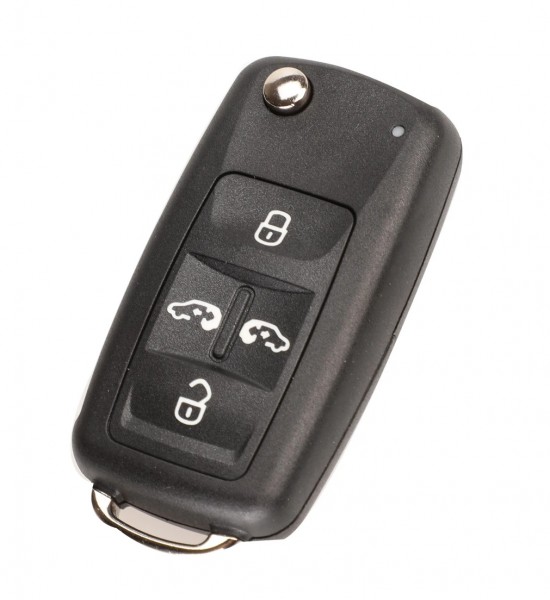 Carcasa cheie briceag VW 4 butoane, cu logo  Carcasa cheie briceag VW 4 butoane, cu logo