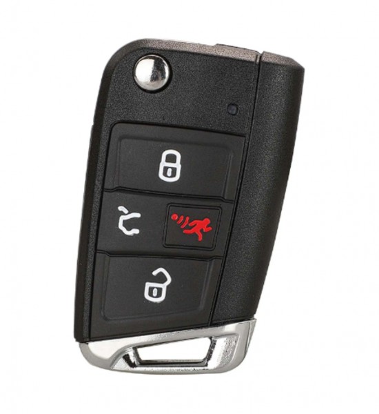 Carcasa cheie VW  4 but cu lamela HU75T Carcasa cheie VW  4 but cu lamela HU75T