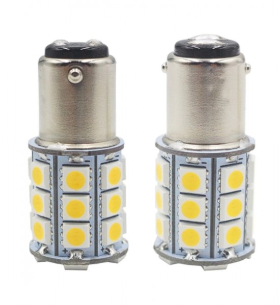 Set 2 Becuri  Auto, P21W/BA15s/1156, 27 SMD tip 5050 Set 2 Becuri  Auto, P21W/BA15s/1156, 27 SMD tip 5050
