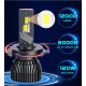 Set 2 Becuri  auto, T9, soclu D1,D2,D3, 120w, 6000k, 12000 lm