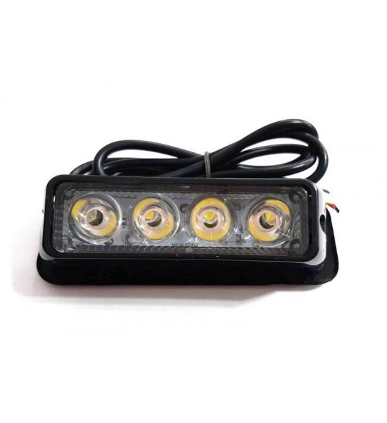 Lampă Stroboscopică 04F cu 4 SMD LED-uri - Culoare Albă