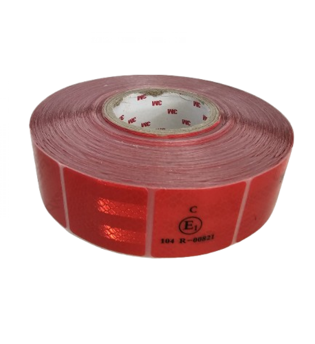 Bandă reflectorizantă întreruptă, 45 metri, roșie Bandă reflectorizantă întreruptă, 45 metri, roșie