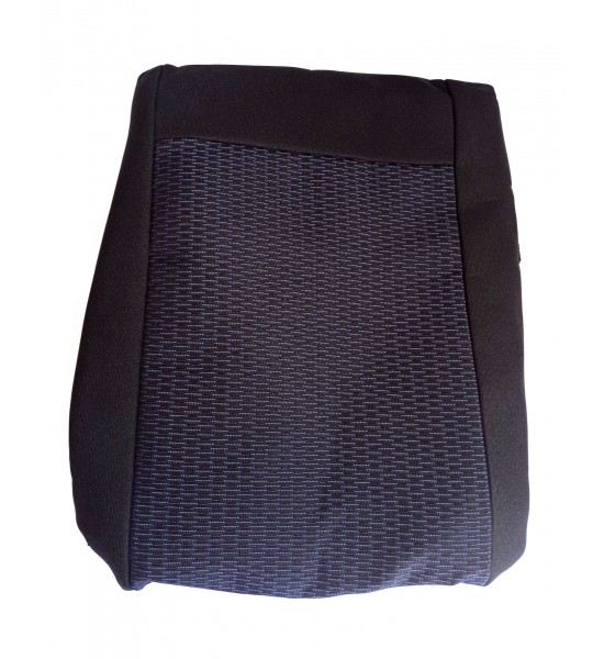 Set huse scaun, 2+1 negru cu albastru