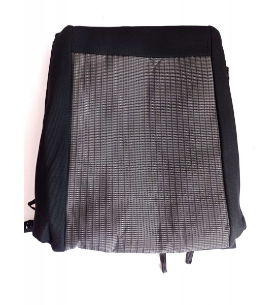 Set huse scaun, 2+1 negru cu gri