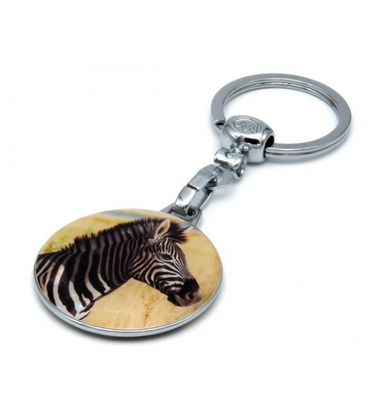 Breloc Metalic, Cheie Auto, Zebra