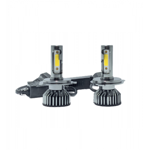 Set 2 becuri F2, HB3, Cob Can, 75w, 6000k, 12-24v