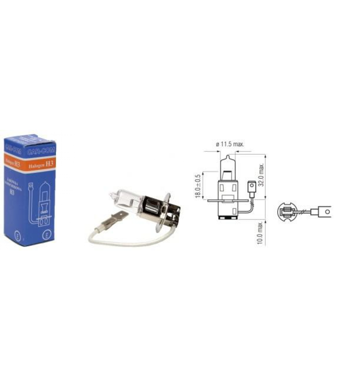 Bec Halogen Auto, H3, 24V, 70W Bec Halogen Auto, H3, 24V, 70W