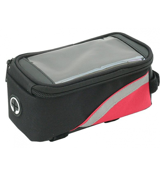 Husă / Suport pentru biciclete pentru smartphone, negru cu rosu Husă / Suport pentru biciclete pentru smartphone, negru cu rosu