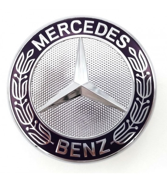 Emblema capota fata Mercedes Benz, 57mm, neagra Emblema capota fata Mercedes Benz, 57mm, neagra