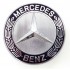 Emblema capota fata Mercedes Benz, 57mm, neagra