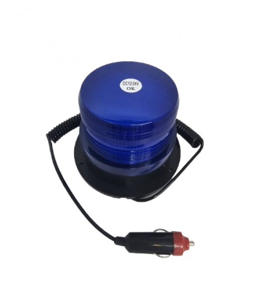 GIROFAR AUTO, LUMINĂ ALBASTRA, MAGNETIC, 12- 24V