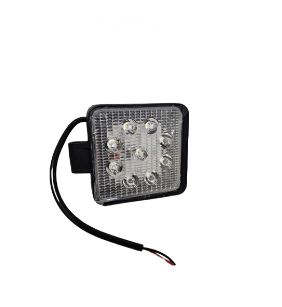 Proiector LED patrat, 12/24V, 27W, 9 leduri, 128 x 110x 58mm