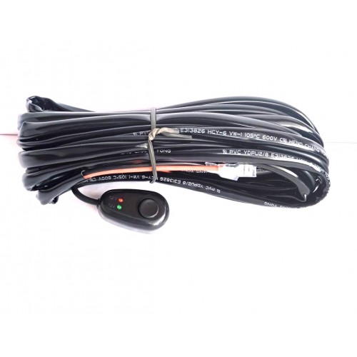 Kit Cablaj Proiectoare LED, Buton și Releu, 12v