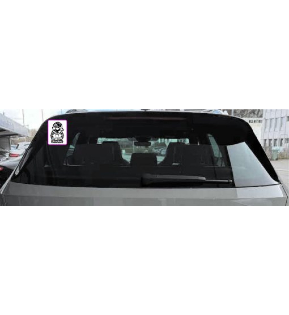 Baby on board baiat 3 fundal alb