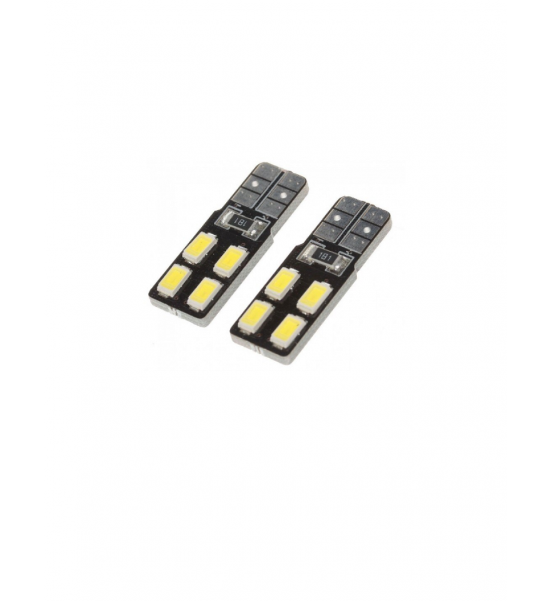 Set 2 Becuri  Auto, W5W/T10/501, 4  SMD tip 5630, Canbus nonpolaritate