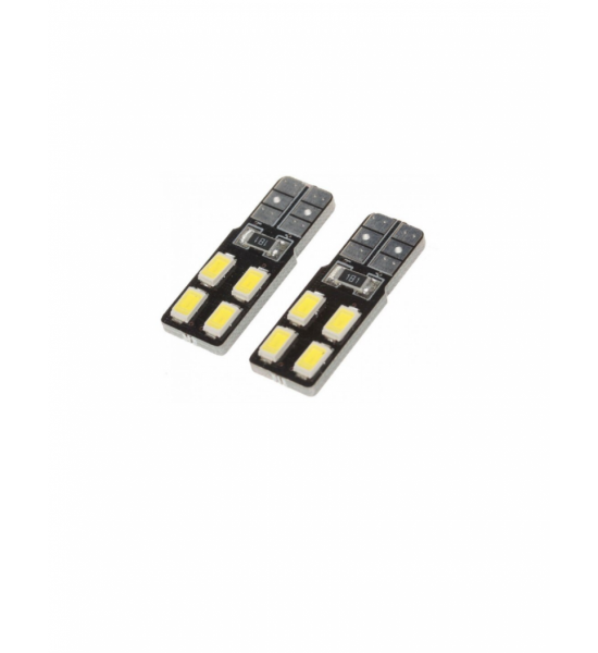 Set 2 Becuri  Auto, W5W/T10/501, 4  SMD tip 5630, Canbus nonpolaritate