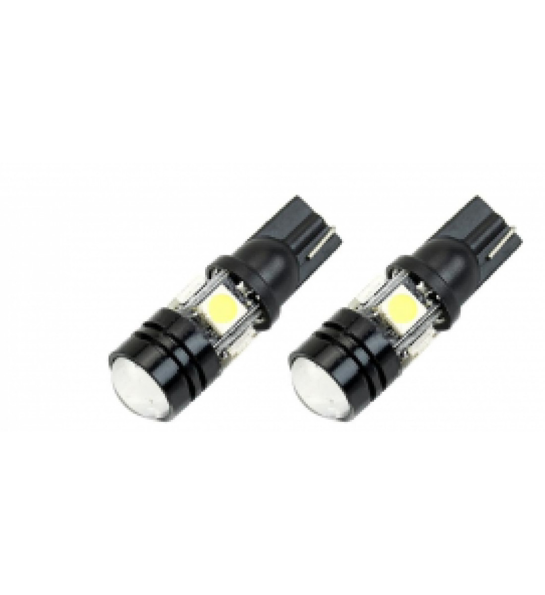 Set 2 Becuri  Auto, W5W/T10/501, 4  SMD tip 5050, lumina alba, 12V