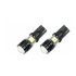Set 2 Becuri  Auto, W5W/T10/501, 4  SMD tip 5050, lumina alba, 12V