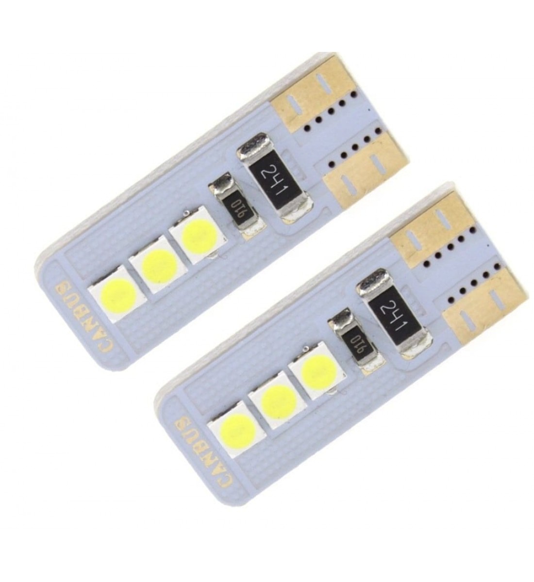 Set 2 Becuri  Auto, W5W/T10/501, 6 smd, Canbus, lumina rosie