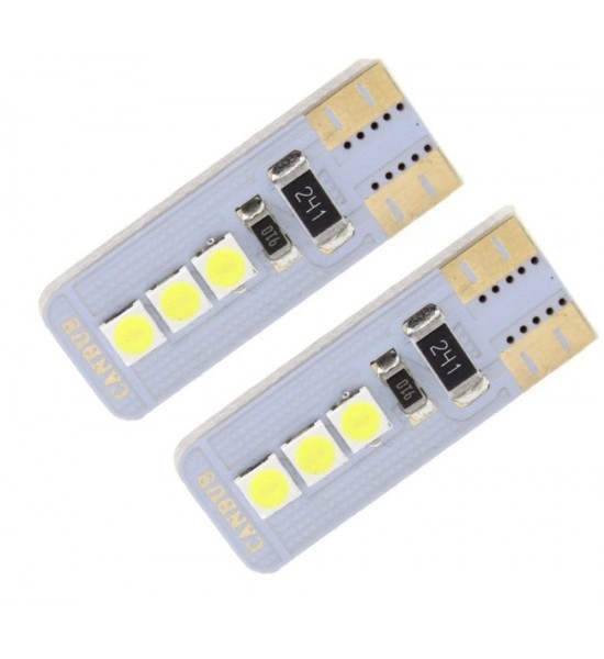Set 2 Becuri  Auto, W5W/T10/501, 6  smd, Canbus, lumina alba