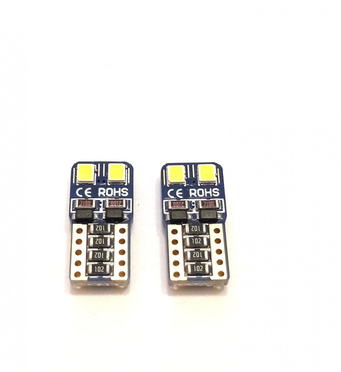 Set 2 Becuri  Auto, W5W/T10/501, 2  SMD tip 3030, lumina alba