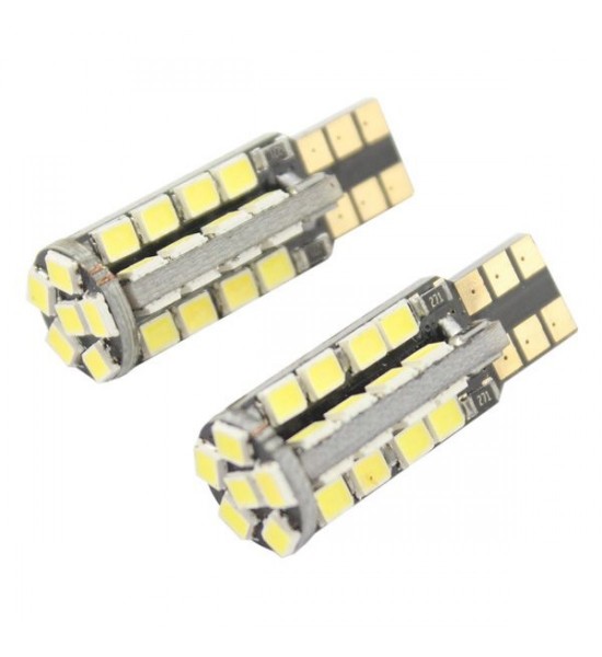 Set 2 Becuri  Auto, W5W/T10/501, 38  Smd, lumina alba